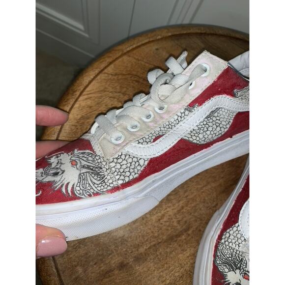 Vans Dragon Design Sneakers Multicolor Unisex Size 6.5/8 Casual Shoes - Picture 9 of 9